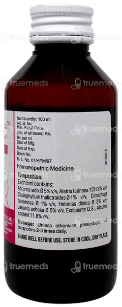 Dr Willmar Schwabe Hertone Sugar Free Uterotonic 100ml