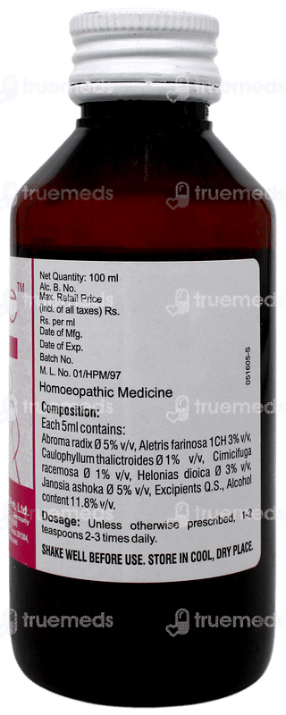 Dr Willmar Schwabe Hertone Sugar Free Uterotonic 100ml