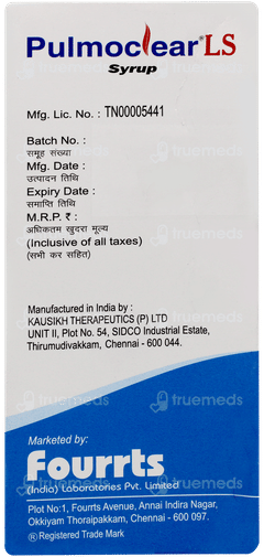 Pulmoclear Ls Syrup 100ml Pulmoclear Ls Syrup 100ml