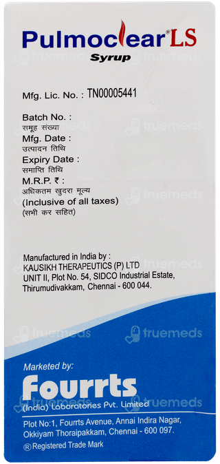 Pulmoclear Ls Syrup 100ml