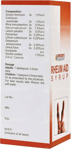Baksons Rheum Aid Syrup 450Ml