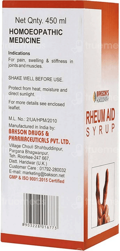 Baksons Rheum Aid Syrup 450Ml
