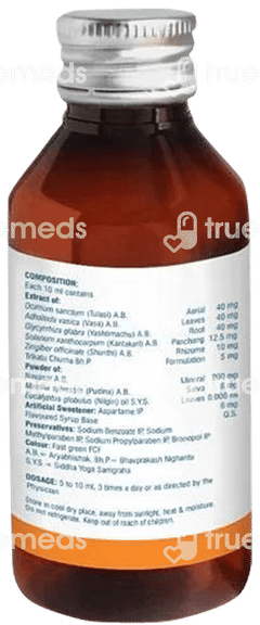 Vasu Zeal Cough Syrup 100ml