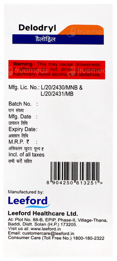 Delodryl Syrup 100ml