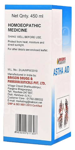 Baksons Astha Aid 450Ml
