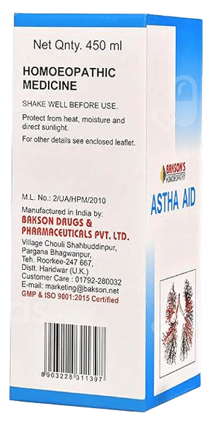 Baksons Astha Aid 450Ml
