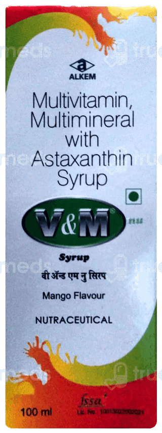 V & M Nu Mango Flavour Syrup 100Ml