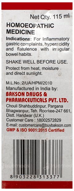 Baksons Gastro Aid 115Ml