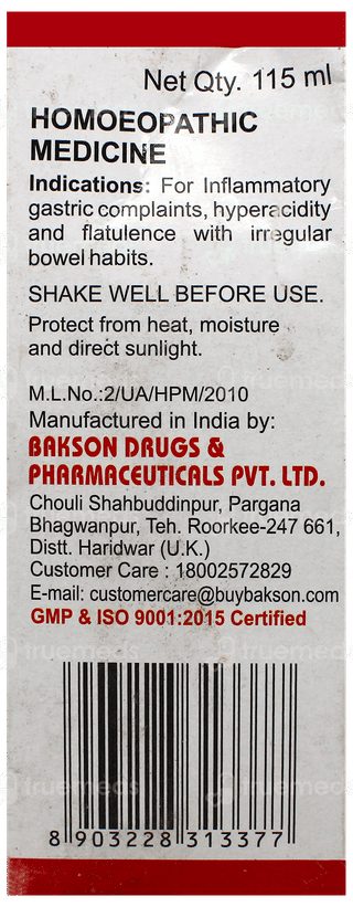 Baksons Gastro Aid 115Ml