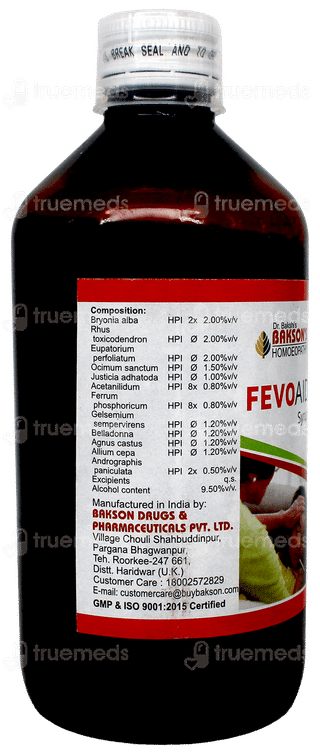 Baksons Fevoaid Syrup 450Ml
