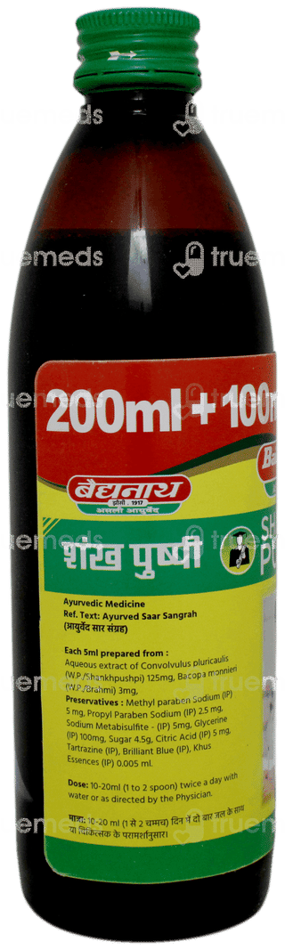 Baidyanath Shankha Pushpi 200ml + 100ml Free