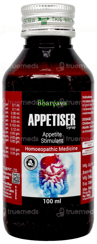 Bhargava Appetiser Syrup 100 Ml