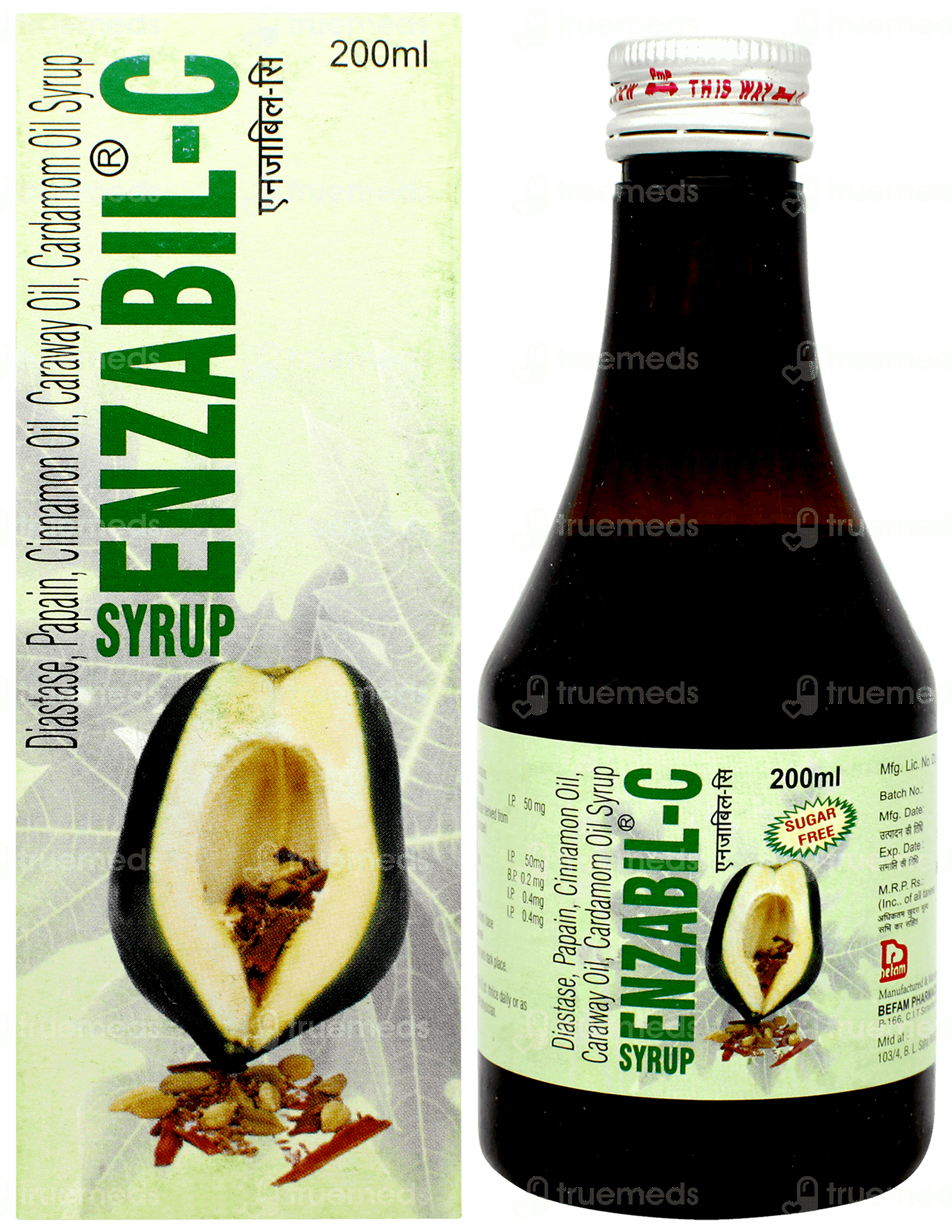 Enzabil C Sugar Free Syrup 200Ml