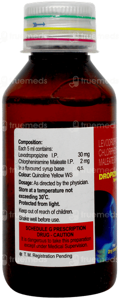 Dropizin Peppermint Flavour Syrup 100ml