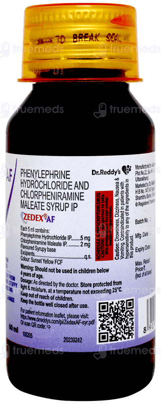 Zedex Af Syrup 60ml