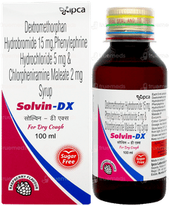 Solvin Dx Raspberry Flavour Sugar Free Syrup 100ml