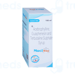Muciday Honey Raspberry Flavour Sugar Free Syrup 100Ml