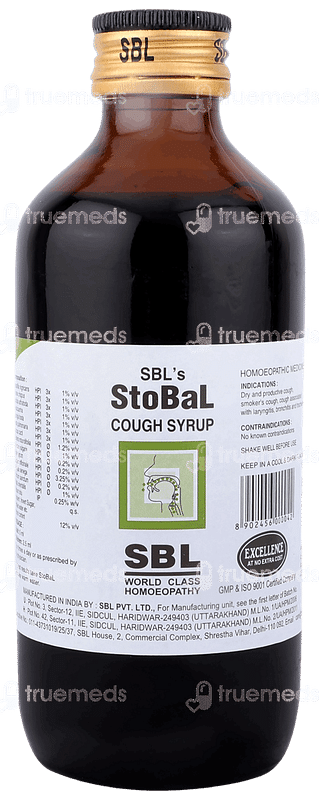 Sbl Stobal Cough Syrup 180 ML