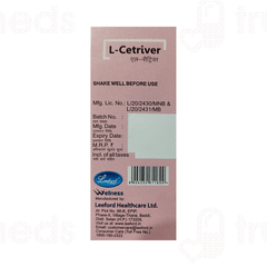 L Cetriver Syrup 30 ML L Cetriver Syrup 30 ML