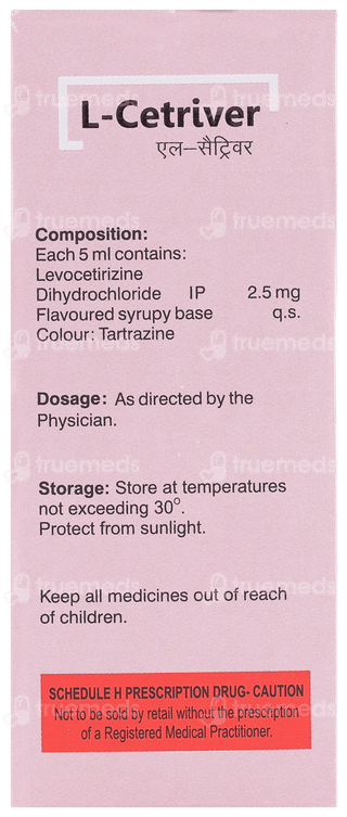 L Cetriver Syrup 30 ML