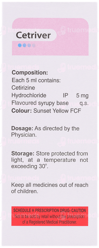 Cetriver Syrup 60Ml