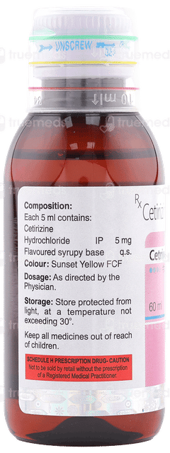 Cetriver Syrup 60Ml Cetriver Syrup 60Ml