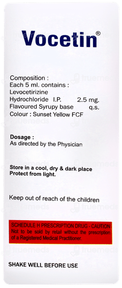 Vocetin Orange Flavour Syrup 30ml