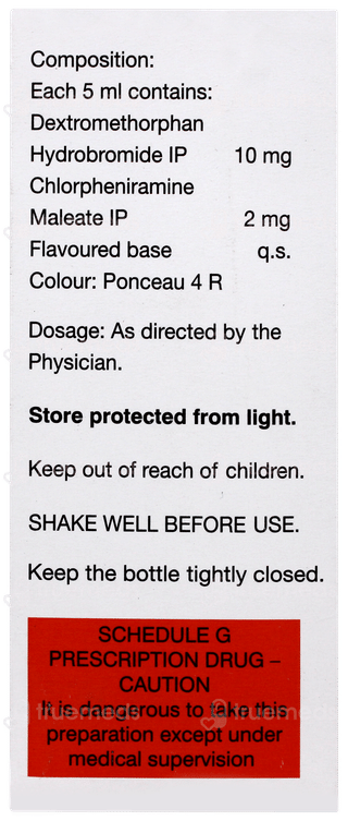 Zerotuss D Sugar Free Syrup 100ml