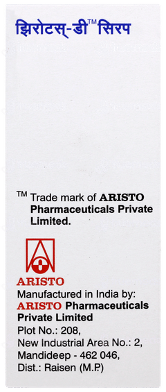 Zerotuss D Sugar Free Syrup 100ml