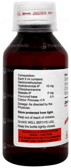 Zerotuss D Sugar Free Syrup 100ml