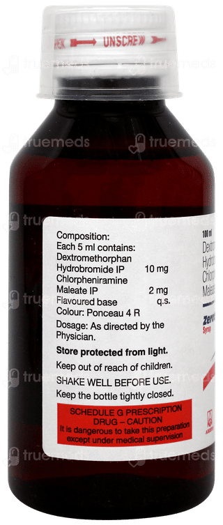Zerotuss D Sugar Free Syrup 100ml