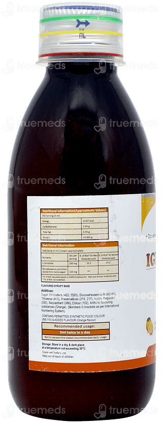 Ignicar Ds Plus Orange Flavour Syrup 150ml