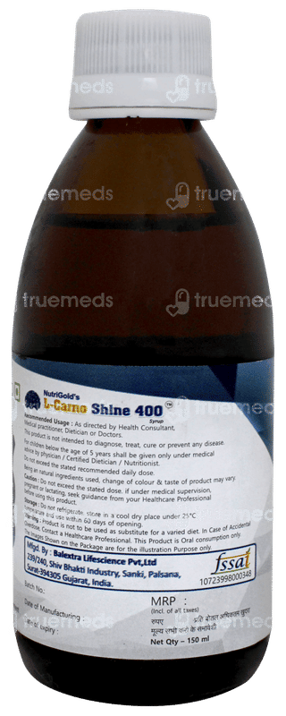 L Carno Shine 400 Syrup 150ml