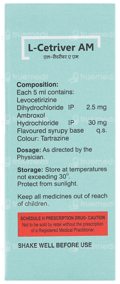 L Cetriver Am Syrup 30ml L Cetriver Am Syrup 30ml