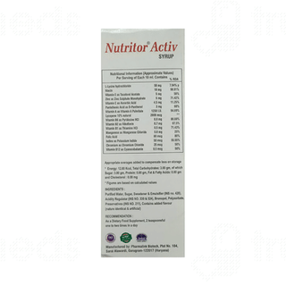 Nutritor Activ Syrup 200 ML