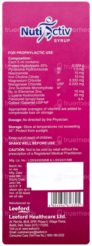 Nutiactiv Syrup 200ml