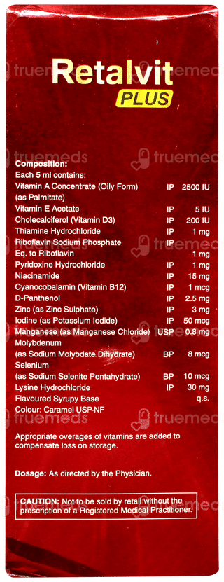 Retalvit Plus Syrup 200ml