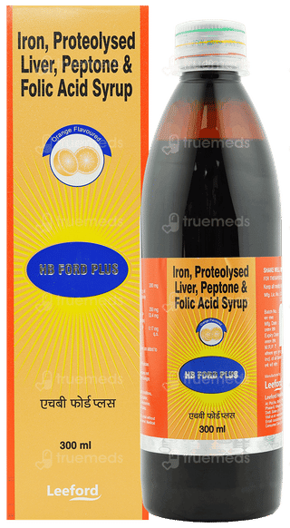 Hb Ford Plus Orange Flavour Syrup 300 Ml