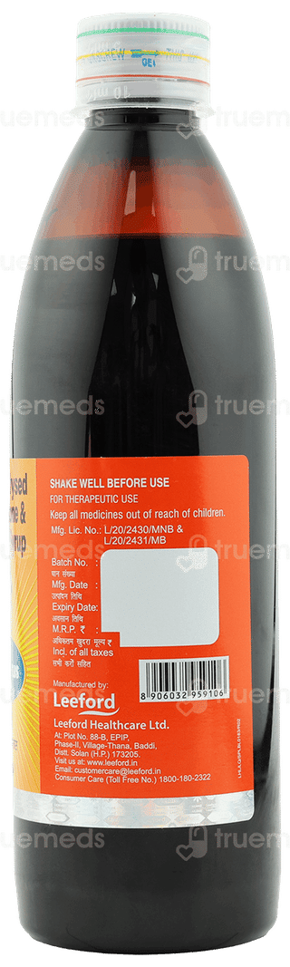 Hb Ford Plus Orange Flavour Syrup 300 Ml