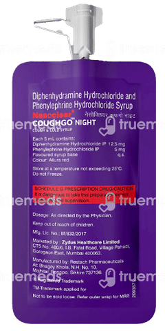 Nasoclear Coughgo Day + Night Strawberry Flavour Sugar Free 10ml Pack Of 3 Syrup