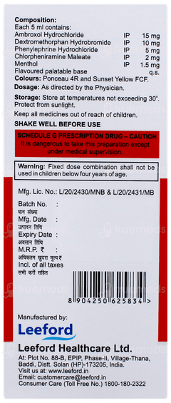 Amrox Sf Strawberry Flavour Syrup 100ml