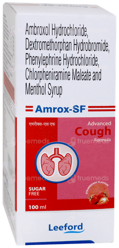 Amrox Sf Strawberry Flavour Syrup 100ml