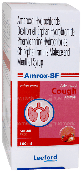 Amrox Sf Strawberry Flavour Syrup 100ml