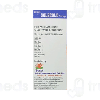 Soleys Solecold Syrup 60 ML