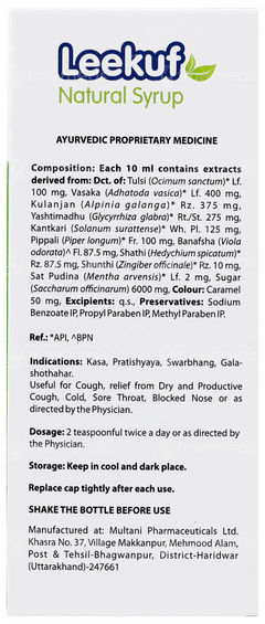 Leekuf Natural Cough Syrup 100 ML