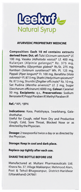 Leekuf Natural Cough Syrup 100 ML