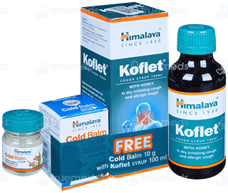 Himalaya Koflet Cough Syrup 100Ml With Cold Balm 10Gm Free