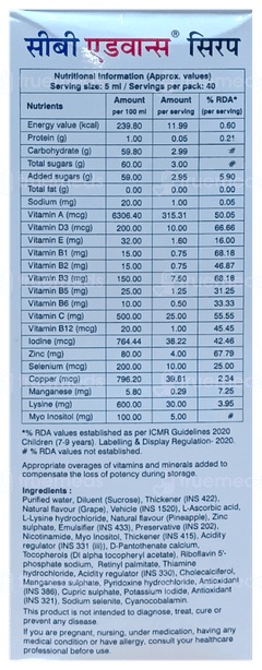 Cb Advance Syrup 200Ml