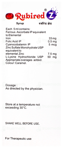 Rubired Z Syrup 200ml