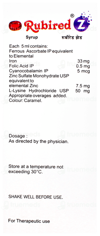 Rubired Z Syrup 200ml